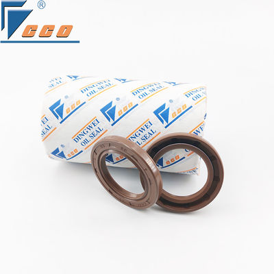 Φλάντζα λαδιού τύπου FKM TC, θερμοκρασία έως 250°C, καφέ, διπλού χείλους, για κιβώτια ταχυτήτων